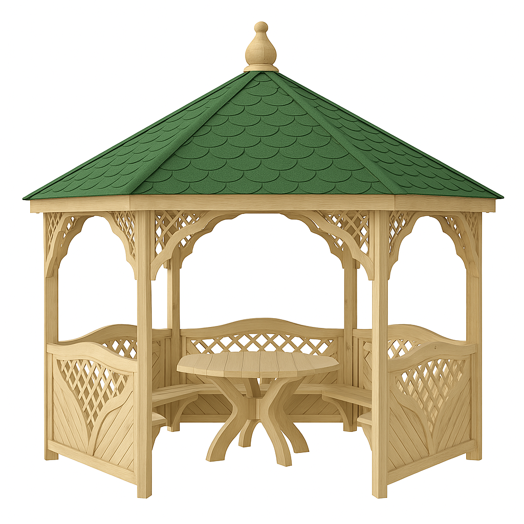 ALTÁNOK S POSEDENÍM, MONTÁŽOU